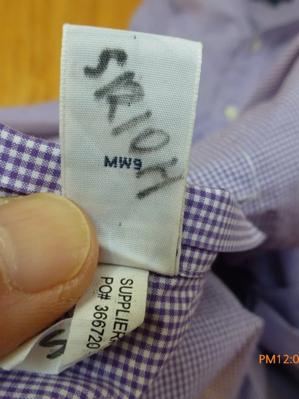 Polo by Ralph Lauren Regent Mens Shirt Purple White Long Sleeve Button Up Size 1